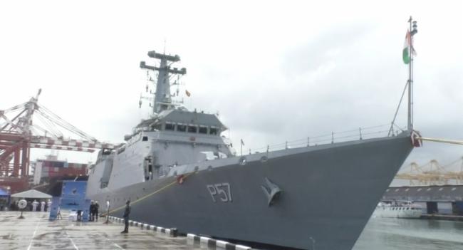 IOS Sagar Docks in Colombo with 16-Nation CreW